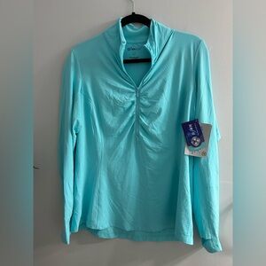 NWT IBKUL Women's Sun Protective UPF 50+ Cooling Long Sleeve